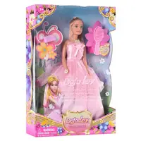 Детская кукла "Принцесса" DEFA Bambi 8063 с расческой и сумочкой