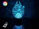 3D ночник "Сокол тысячелетия" (УВЕЛИЧЕННОЕ ИЗОБРАЖЕНИЕ)+ пульт ДУ+сетевой адаптер+батарейки (3ААА)  3DTOYSLAMP