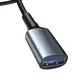 Кабель Baseus Cafule USB3.0 Male to USB3.0 Female 2A 1m, Dark gray (CADKLF-B0G)