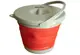 Ведро складное силиконовое с крышкой Tramp TRC-127-terracota 5 л оранжевое