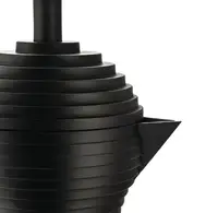 Гейзерная кофеварка 300 мл Alessi Pulcina на 6 чашек черная