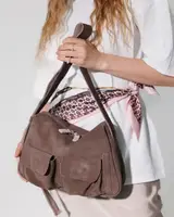 Сумка женская кожаная «Отем» капучино