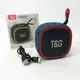 Портативная Bluetooth колонка TG659 с ремешком, Bluetooth колонка с подсветкой. Цвет: синий
