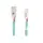 Type-C кабель Rapid RCT-B100, 1m green Recci CC320024