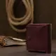 Кожаное женское портмоне GRANDE PELLE 11518 Бордовый