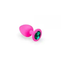 Анальная пробка, Pink Silicone Emerald, M