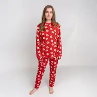 Пижама женская новогодняя с начесом с оленями Deer