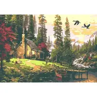 Картина по номерам "Охотничий домик" 28x40 см
