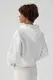 Утеплене коротке худі на блискавці - білий цвет, L