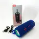 Портативная Bluetooth колонка TG619C FM-радио USB/TF с ремешком блютуз колонка с подсветкой Цвет: синий