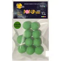 Бойли Плаваючі Флюоро SunFish Pop-Up Зелений Горошок / 12мм / 10шт / (SF216936)