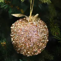 Іграшка на ялинку YES Яблуко 974981 10 см золота
