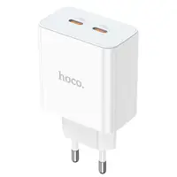 Адаптер сетевой HOCO Leader dual port(2C) charger C108A |2Type-C, 35W/3A, PD/QC|