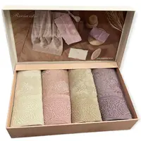 Набор турецких кухонных полотенец Maison D'or Soft Roesia Este махровые 30х50см (4 шт)