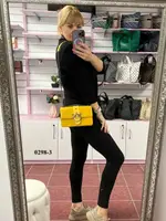 АКЦИЯ! Черный с красным краем - крокодиловый принт - каркасный стильный клатч с птицами на магнитах (0298-3)