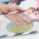 Развивающий коврик-манеж с подвесными игрушками, манеж для детей с ограждением, 80x80x50см, розовый
