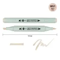 Маркер спиртовой Santi Brush SA-WG1 390939 серый теплый 1