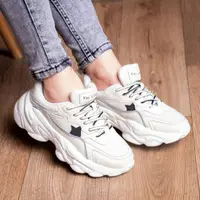 Женские кроссовки Fashion Cloke 1930 41 размер 25,5 см Бежевый