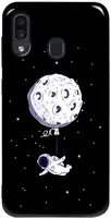 Чехол-накладка TOTO Pure TPU 2mm Print Case Samsung Galaxy A20/A30 #47 Space Moon Black