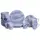 Столовый набор посуды 24 предмета на 6 персон Marble Clara фарфоровый Синий MD-24-3B