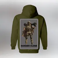 Женские/Мужские худые "DANGER CLOSE" - Милитари принты на трехнитке