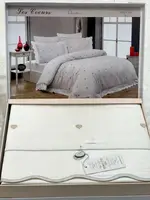 Постільна білизна Maison d'or Les Coeurs Ecru-Beige Сатин Люкс бежевий