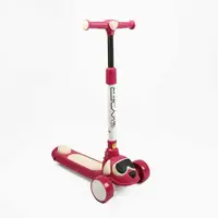 Самокат трехколесный Skyper CS-0/52 колеса PU со светом и музыкой. Pink and Beige (189282)