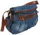 Женская джинсовая сумка на плечо Fashion jeans bag синяя