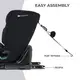 Автокресло Kinderkraft Oneto3 i-Size Graphite Black (KCONE300BLK0000)