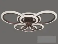 Стельова LED-люстра з діммером і підсвічуванням, 105W MX2374/3+3 LED 3color dimmerдне