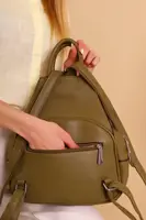 Рюкзак женский зеленый код 7-43