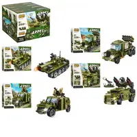 Конструктор Limo Toy Военный транспорт KB-175 4 шт/уп