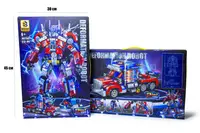 Конструктор Робот-трансформер Deformation Robot 2в1 Оптимус прайм JKS7502 616 деталей. Red and Blue (2102109482)