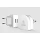 ЗУ сетевое евровилка Moon RMT-7188 3.1A 2*USB 220V White Remax 341301