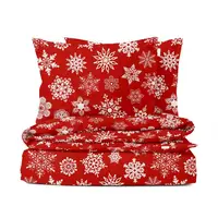 Евро постель без простыни фланель SNOWFLAKES CS3