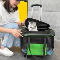 Рюкзак - перенесення для котів та собак 32х21х35 CosmoPet CP-45 Black - Green