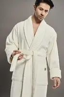 Халат махровий чоловічий Nusa Organic Cotton 100% хлопок Туреччина кремовий