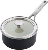 Ківш із кришкою KitchenAid Steel Core CC005998-001 18 см 2 л чорний матовий