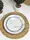Тарілка обідня Intrendo Maritimo Golden rim white IN0026ANT 26.5 см сіра