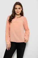 Блуза однотонная, цвет персиковый, 230R306