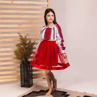 Костюм-вышиванка Moderika Волынянка красный 146