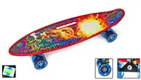 Пенни борд с ручкой Scale Sports "Explosion" (cветящиеся колеса) 1476537874