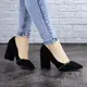 Туфли женские на каблуке Fashion Shiro 2096 40 размер 25,5 см Черный