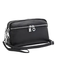 Женская кожаная сумка Borsa Leather K11668bl-black