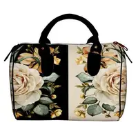 Сумка бочонок Barrel Цветочное зеркало 28x18x17 см (SB_FFL007_BL)