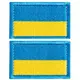 Набор шевронов 2 шт на липучке Флаг Украины 3х5 см вышитый патч нашивка шеврон Украина