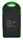 Зовнішній акумулятор Power bank UKC PB-263 10000 mAh із сонячною панеллю та ліхтариком Чорний з зеленим