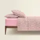 Евро постель фланель с простыней на резинке PASTEL LEOPARD