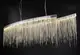 Люстра светодиодная подвесная LED светильник для квартиры на потолок лэд 26760 Хром 20-120х23х100 см.