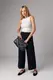 Еластичний топ з драпіруванням - молочний цвет, S